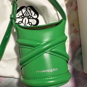 Alexander McQueen Vibrant Green Mini Bag